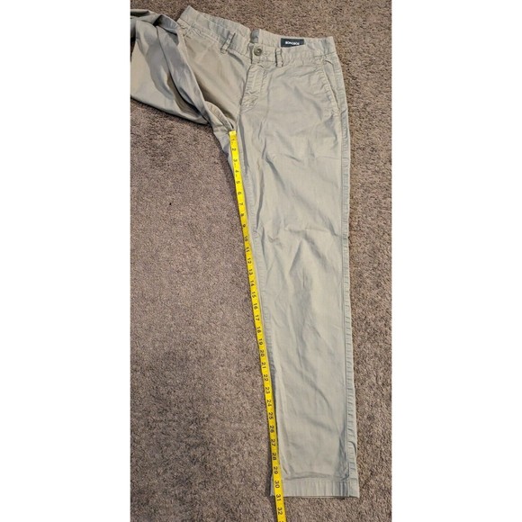 Men's Bonobos Gray Tailored Fit Washed Chino Pants Size 30x32 - Picture 5 of 5